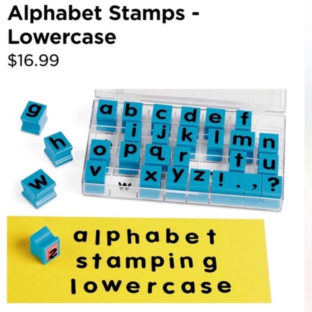 Lakeshore Lowercase Alphabet Stamps